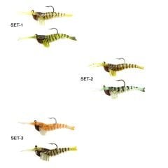 Captain 3048 Magic Shrimp 2li SET 3D Silikon Karides