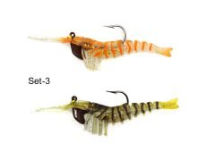 Captain 3048 Magic Shrimp 2li SET 3D Silikon Karides