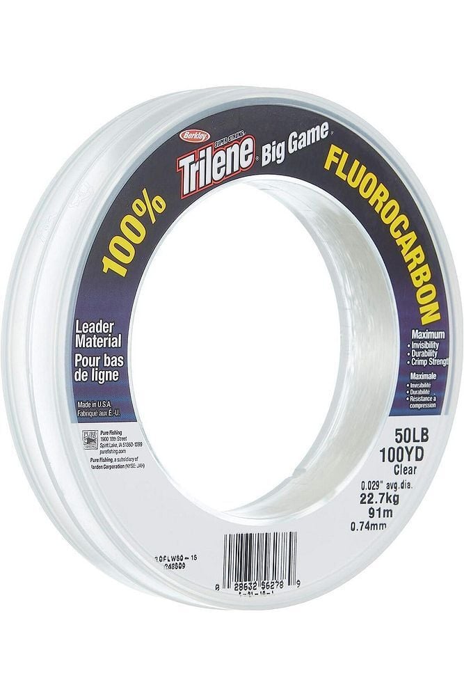 Berkley Trilene Big Game Fluorocarbon Leader- 0.91mm 68 Metre- 80 Lb